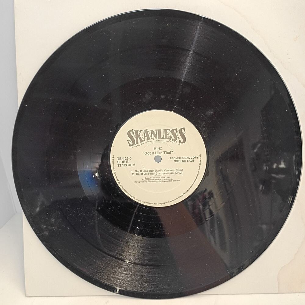 Skanless Hi-C "Got It Like That" 12" Vinyl Record Promo TB-125-0